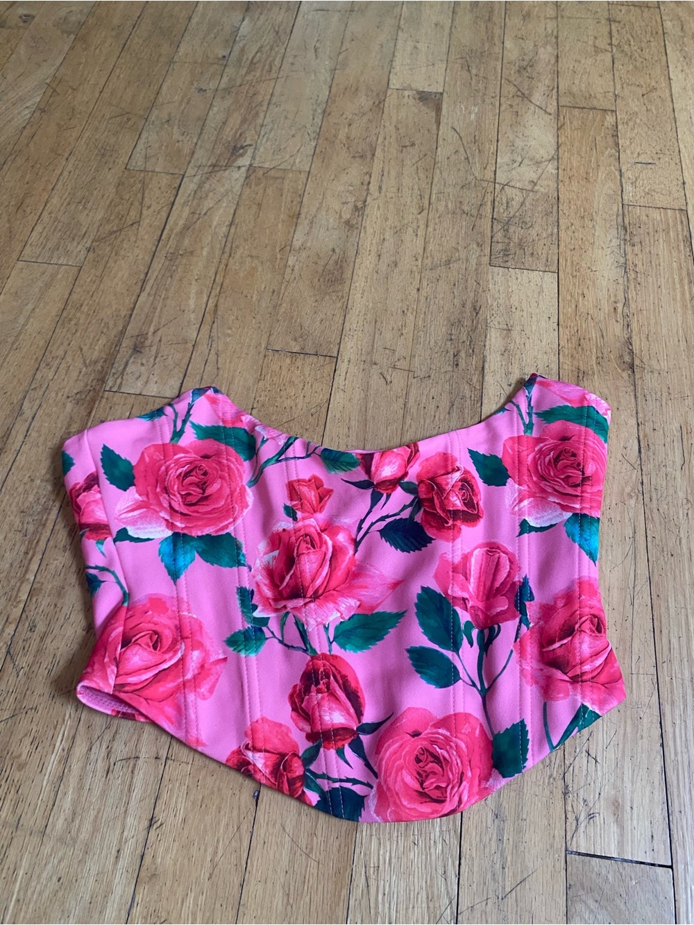 White fox bustier top. So pretty. Size small